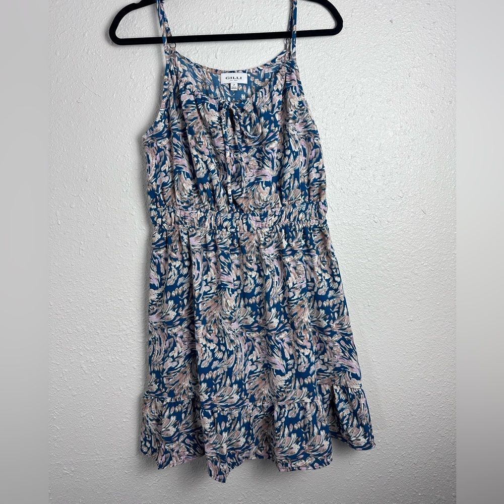 Gilli Blue and Pink Patterned Dress